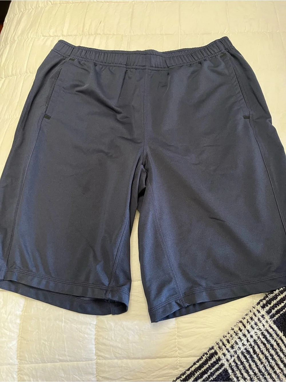 Men's Athletic Shorts - Navy Blue
